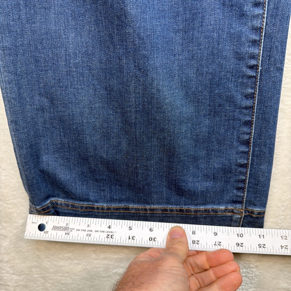 Ann Mashburn Wide Leg Jeans High‎ Rise Blue Denim USA Made Womens 28 - Picture 7 of 12